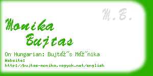 monika bujtas business card